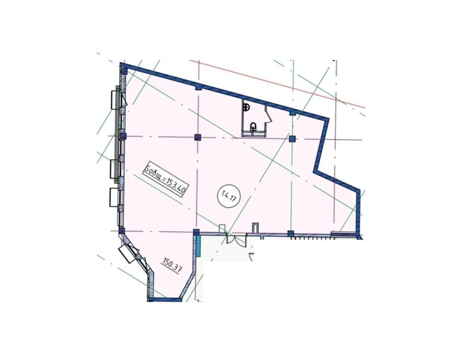 Продается офис 153.4 кв. м в бизнес-центре, цена: 253110 $