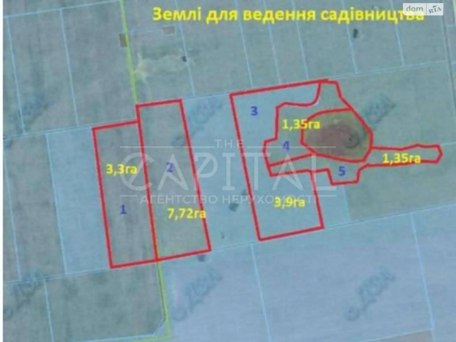 Продается земельный участок 1762 соток в Киевской области, цена: 1409600 $