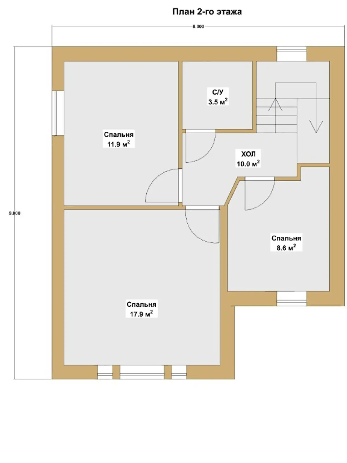 Продается дом на 2 этажа 107 кв. м с мансардой - фото 2