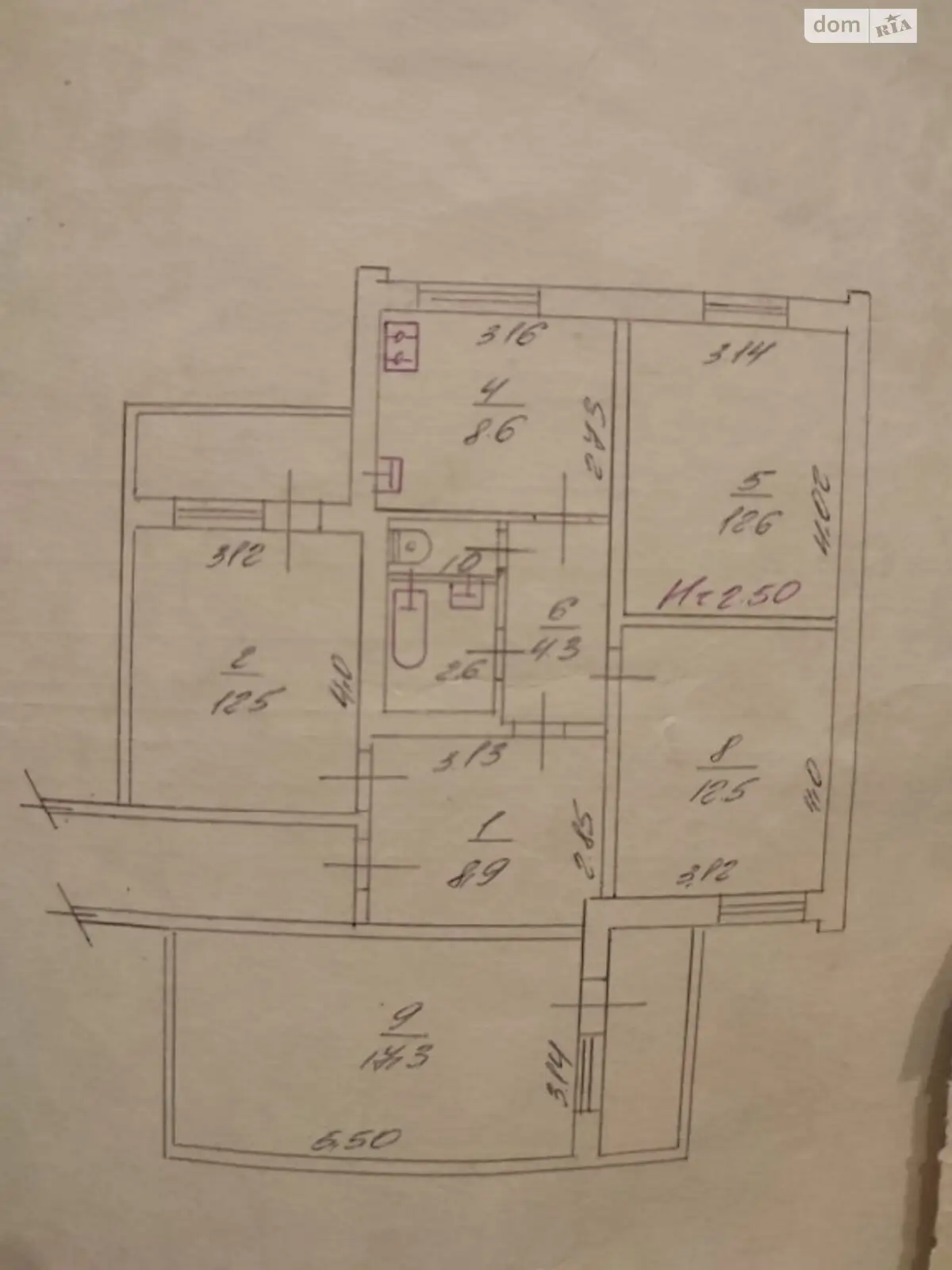 Продається 4-кімнатна квартира 84 кв. м у Хмельницькому, вул. Паркова, 18