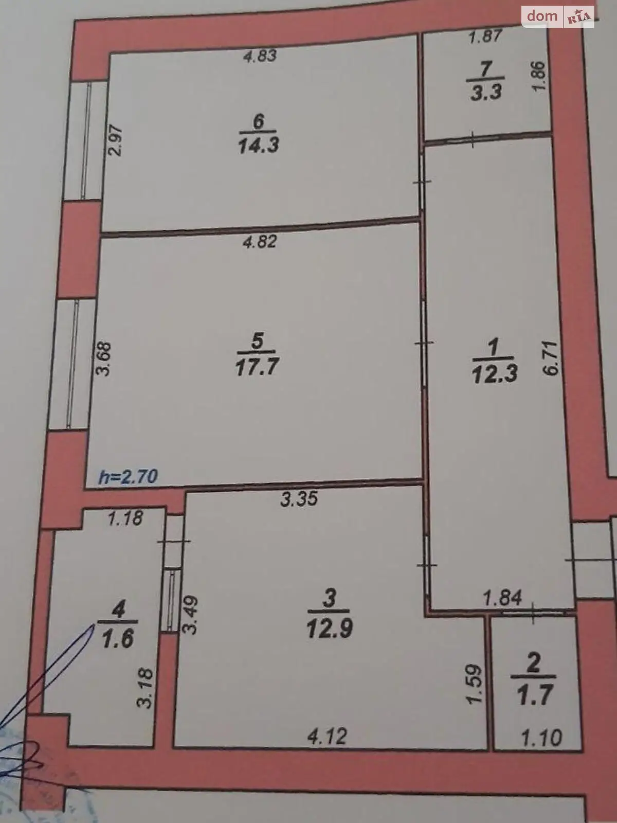 Продается 2-комнатная квартира 64 кв. м в Хмельницком - фото 2