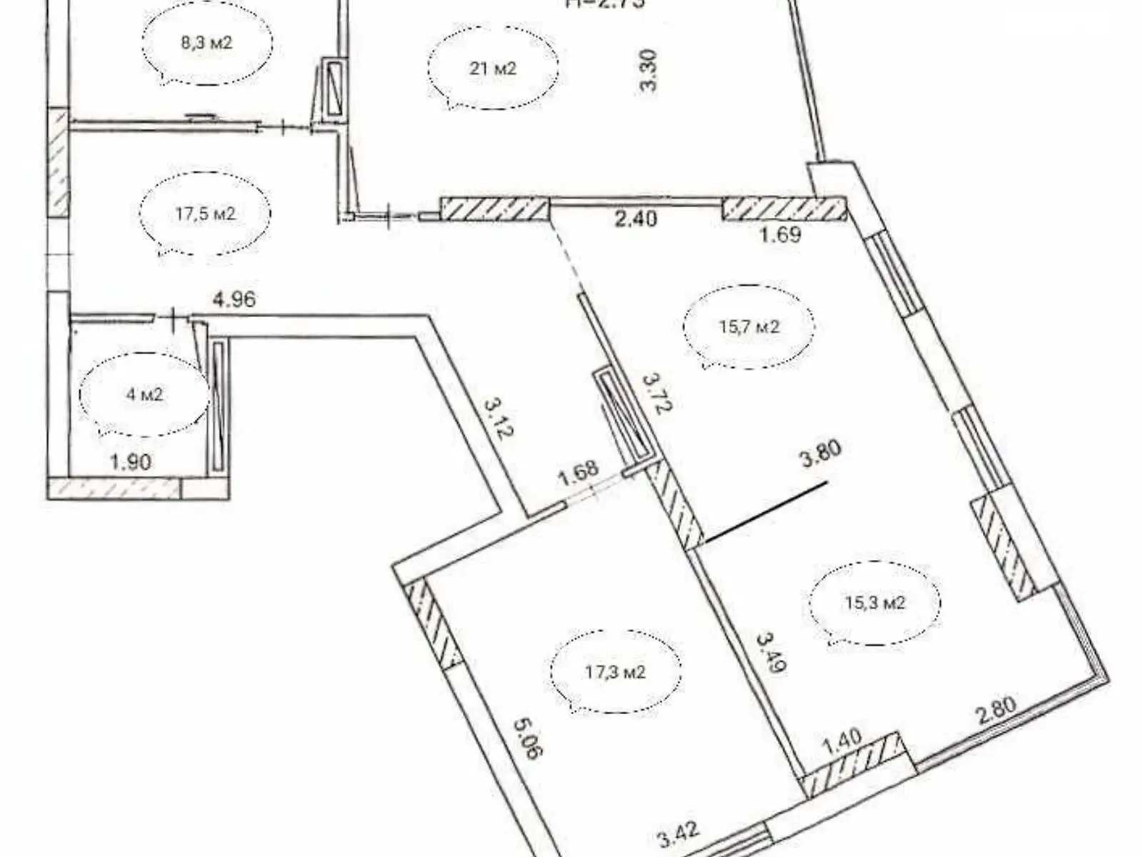 Продается 3-комнатная квартира 99 кв. м в Киеве, ул. Евгения Маланюка(Сагайдака), 101Ш