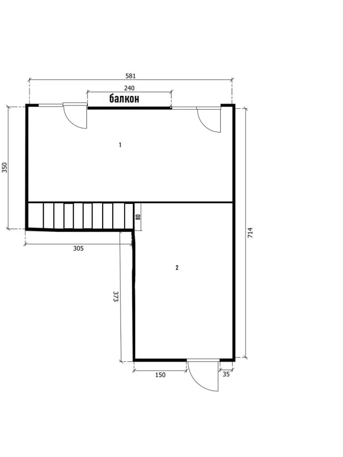 Продается 2-комнатная квартира 47 кв. м в Кропивницком, цена: 28300 $