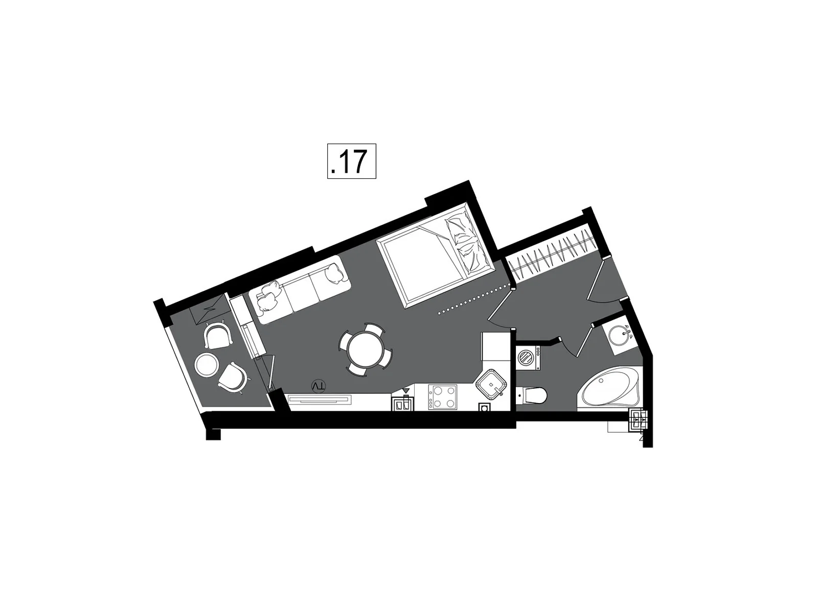 Продается 1-комнатная квартира 29.43 кв. м в Одессе, ул. Дача Ковалевского, 5 - фото 1