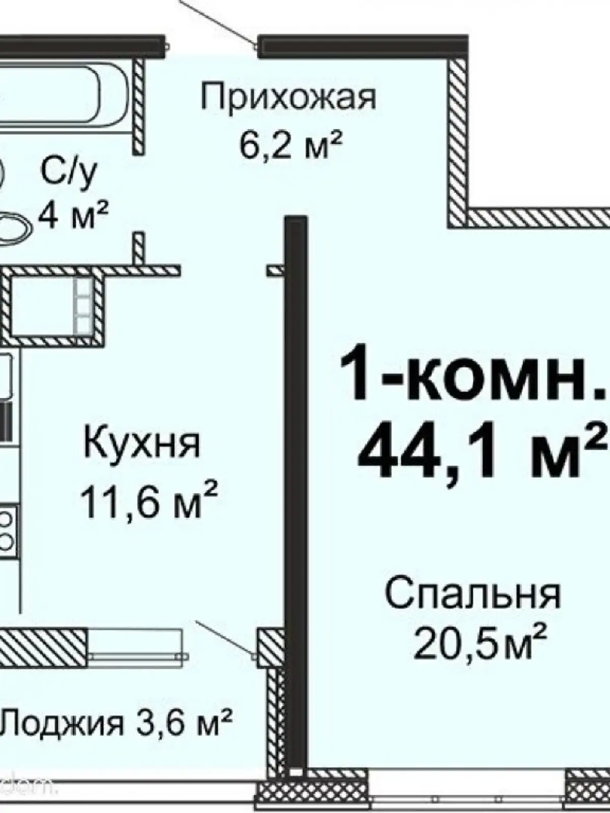 Продается 1-комнатная квартира 44 кв. м в Одессе, ул. Варненская, 27А - фото 1