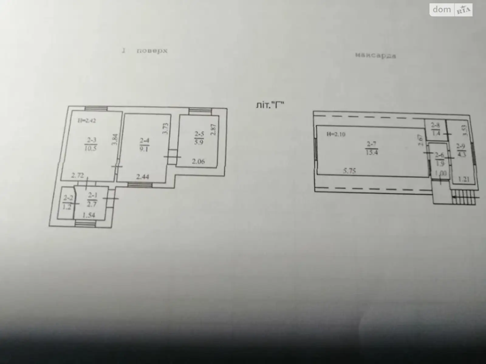 Продается дом на 2 этажа 52 кв. м с участком, цена: 20500 $