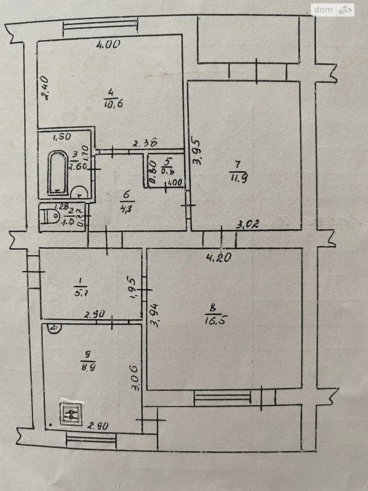 Продається 3-кімнатна квартира 66 кв. м у Миргороді - фото 2