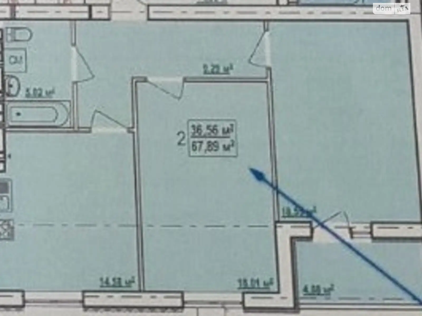 Продается 2-комнатная квартира 68 кв. м в Харькове, въезд Ньютона, 96 - фото 1