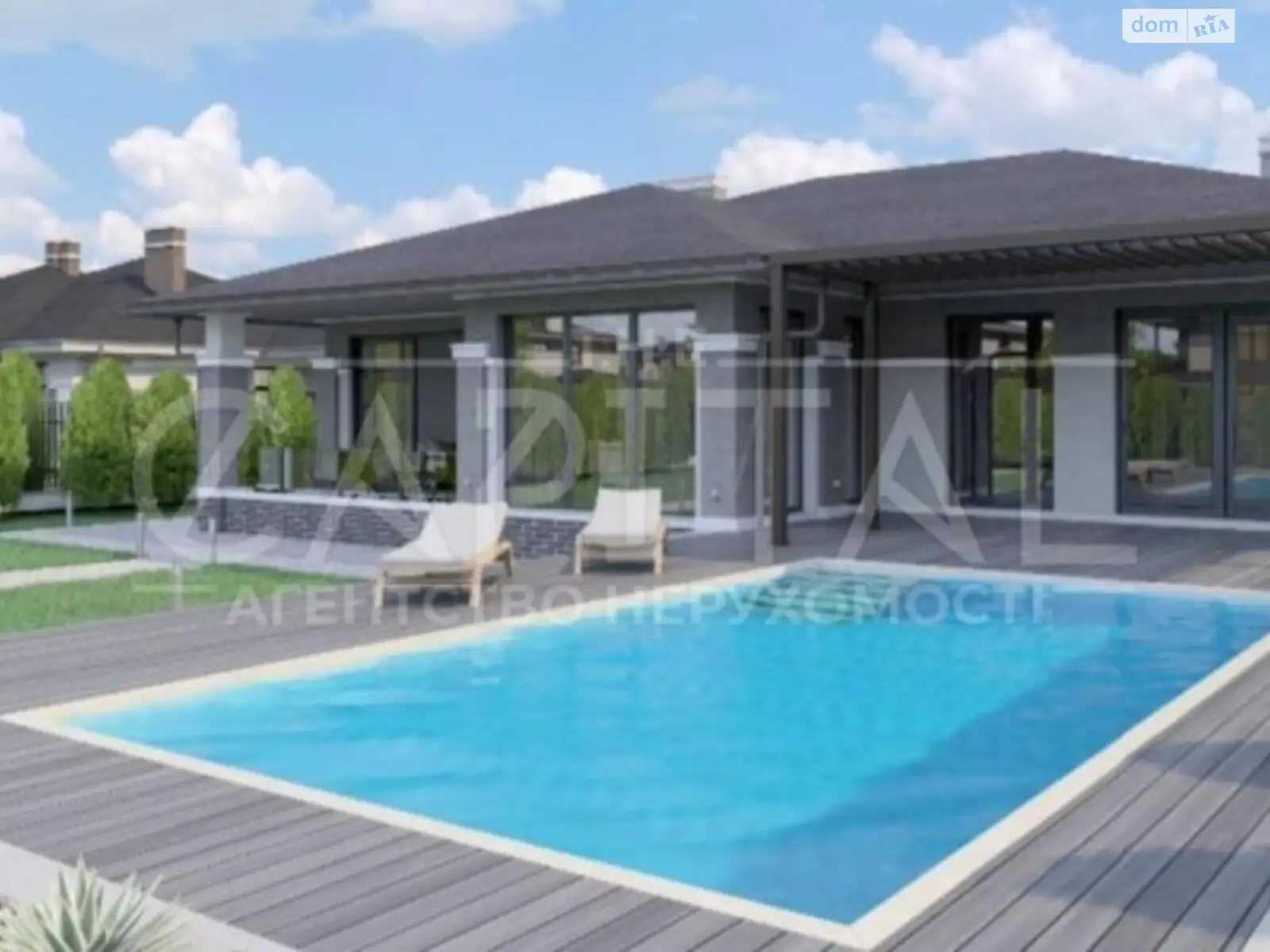 Продается одноэтажный дом 207 кв. м с бассейном, цена: 310000 $