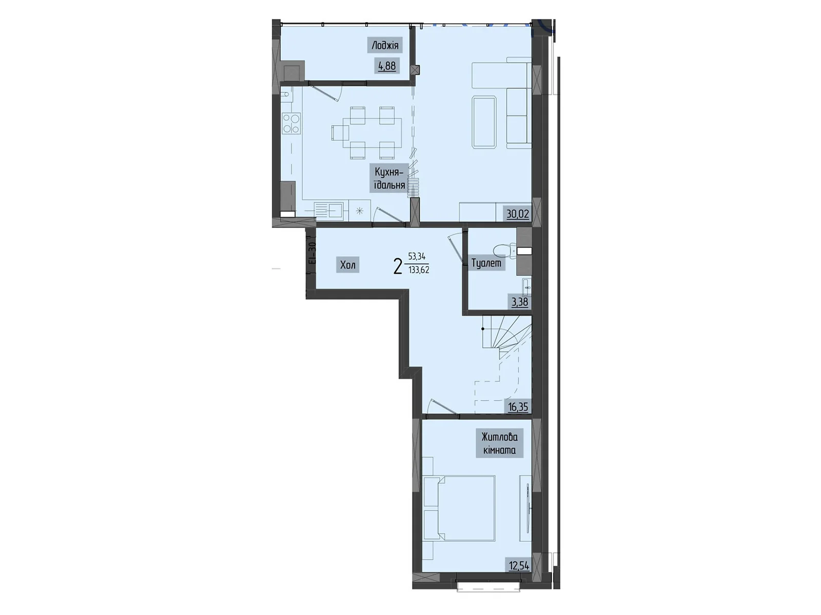 Продается 4-комнатная квартира 116.95 кв. м в Черновцах, ул. Науки, 1