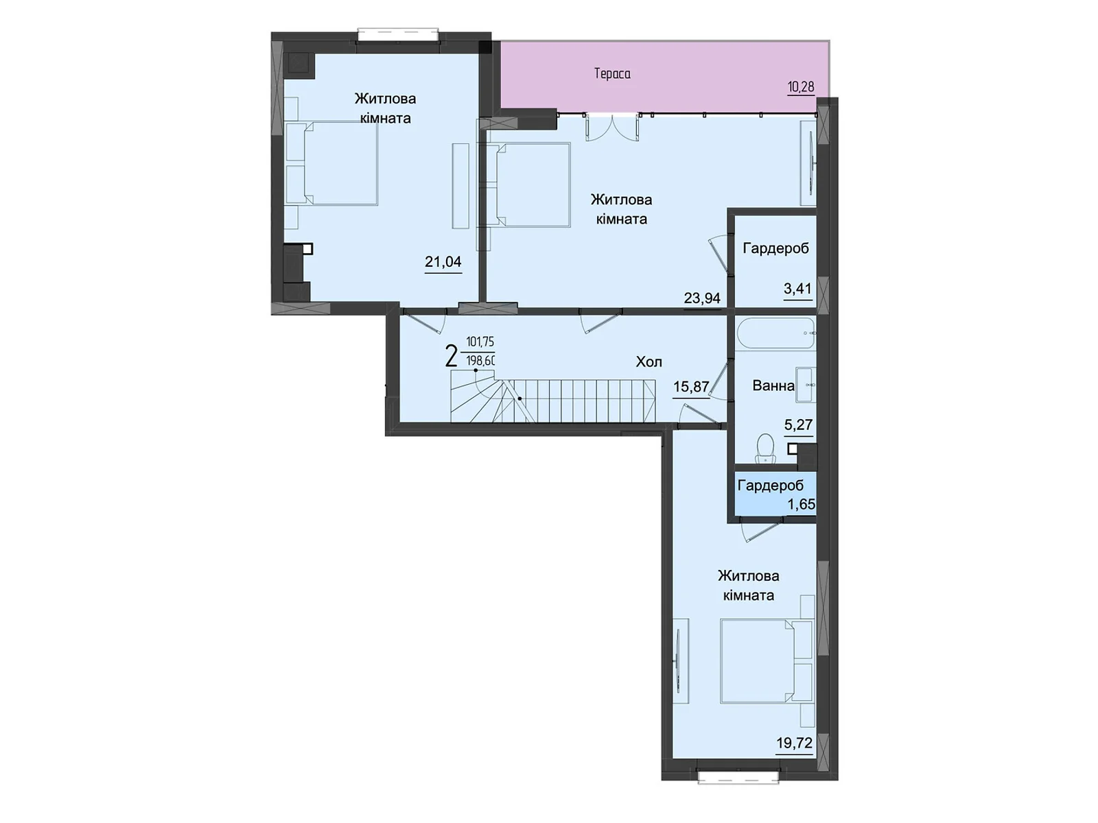 Продается 5-комнатная квартира 200.58 кв. м в Черновцах - фото 2