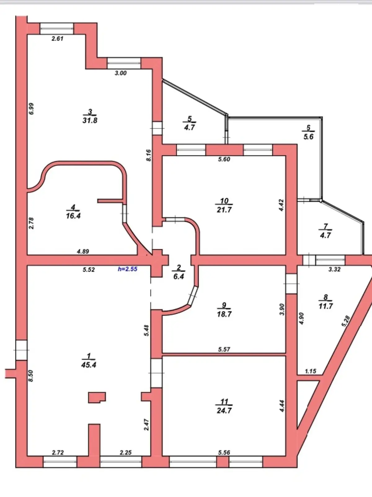 Продается 3-комнатная квартира 170 кв. м в Хмельницком, ул. Подольская, 169