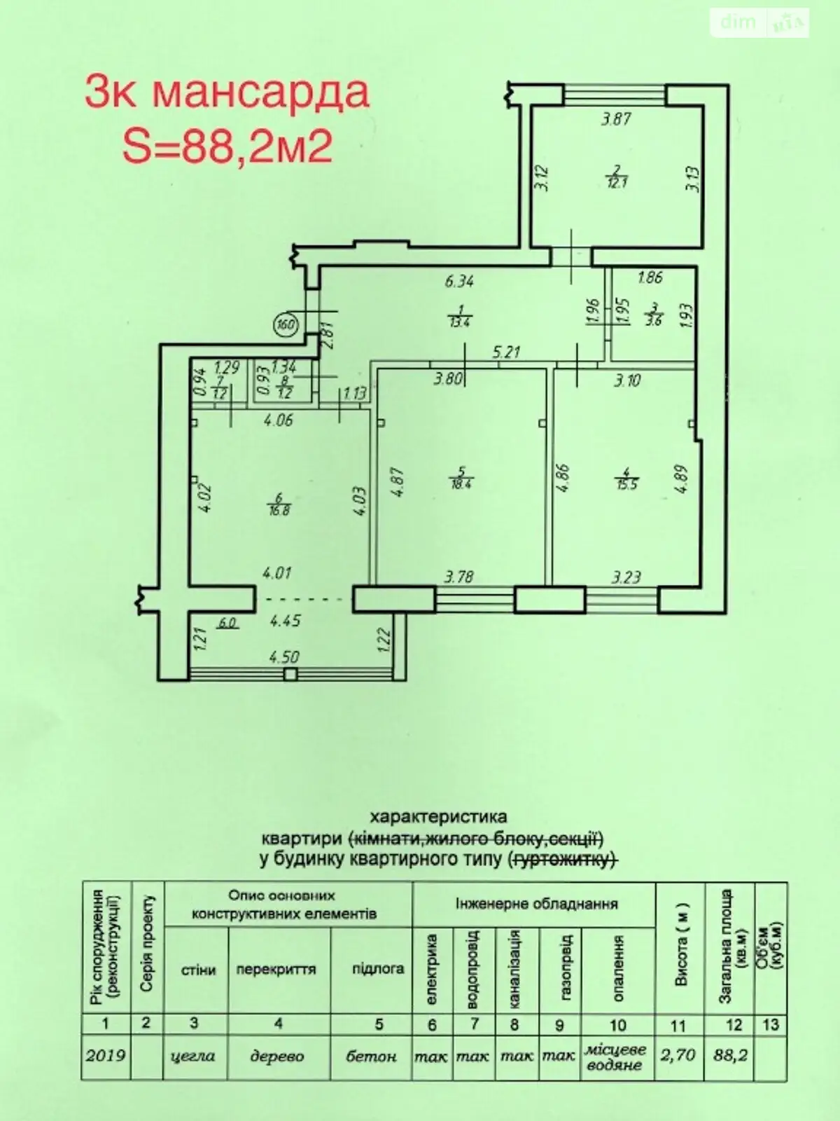 Продається 3-кімнатна квартира 88.2 кв. м у Івано-Франківську, вул. Дем'янів Лаз