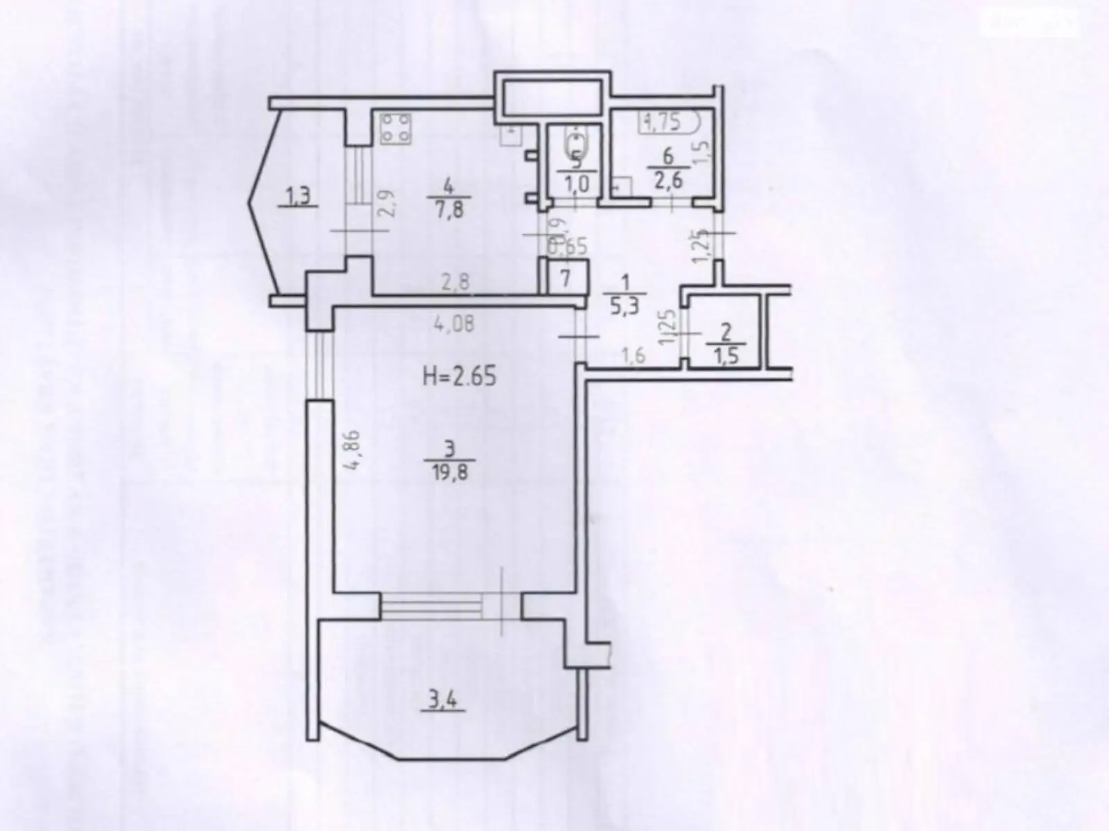 Продається 1-кімнатна квартира 43 кв. м у Одесі, вул. Давида Ойстраха - фото 1