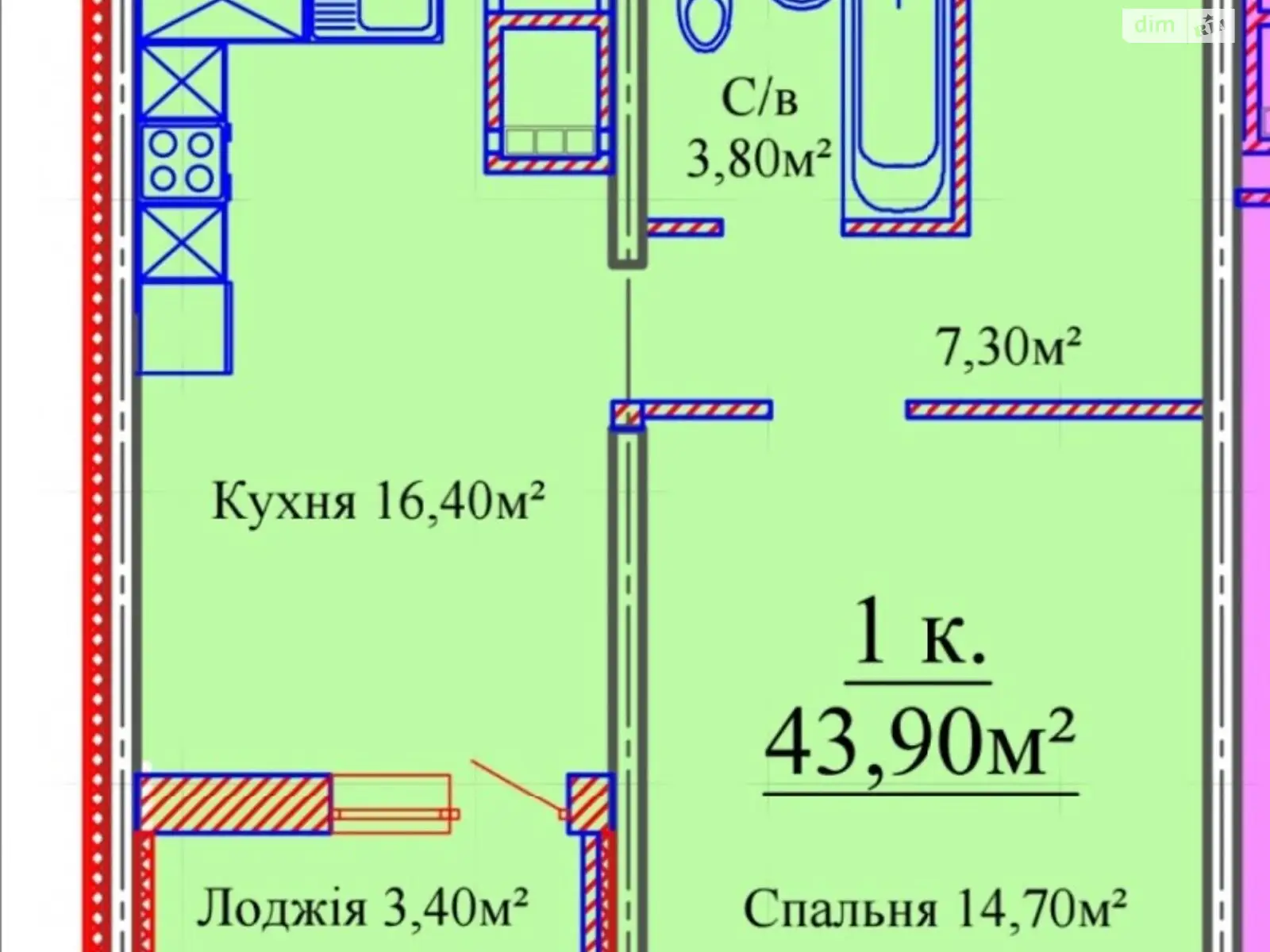 Продается 1-комнатная квартира 46 кв. м в Одессе, ул. Варненская, 27А - фото 1