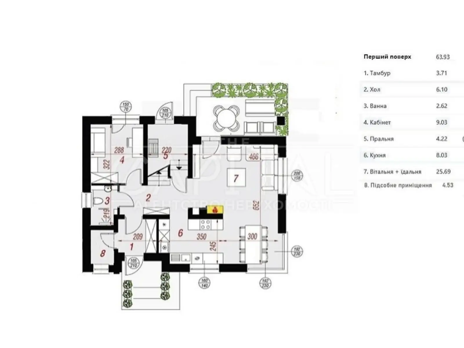 Продается дом на 2 этажа 130 кв. м с бассейном - фото 3