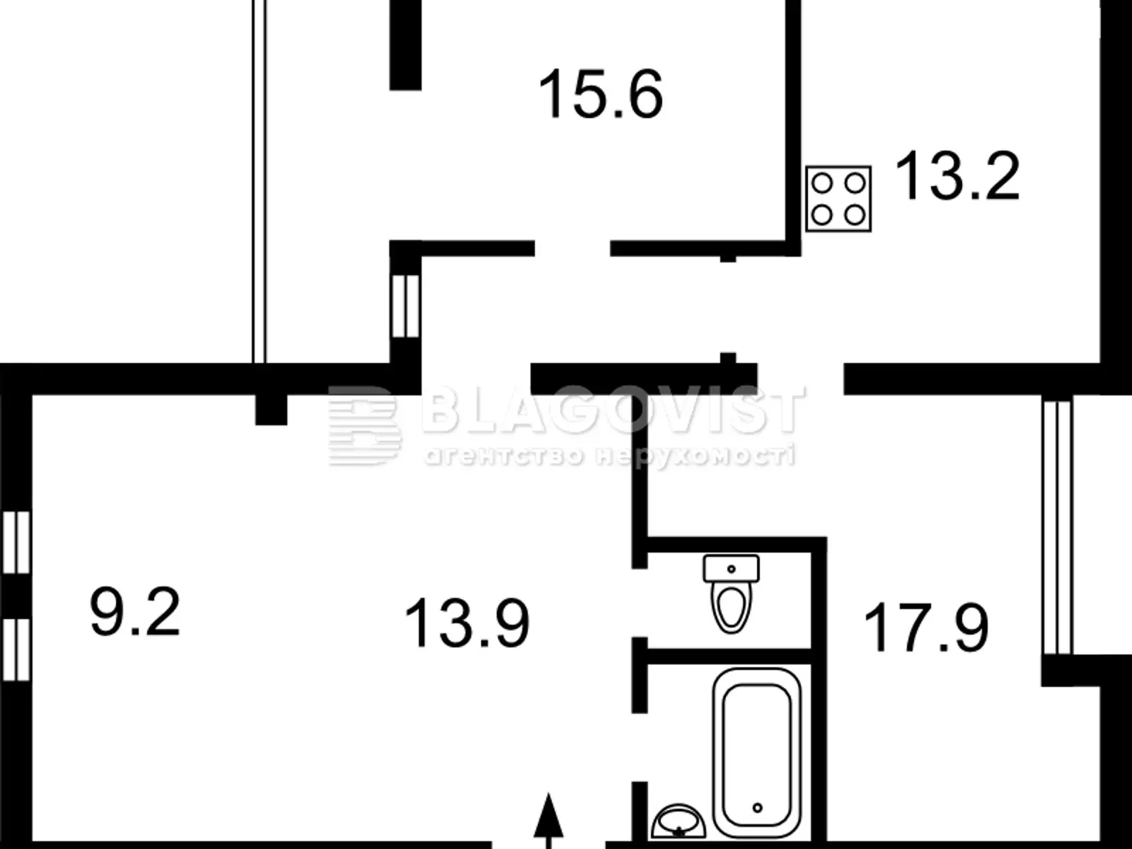 Продается 3-комнатная квартира 80 кв. м в Киеве, ул. Казимира Малевича, 37/41