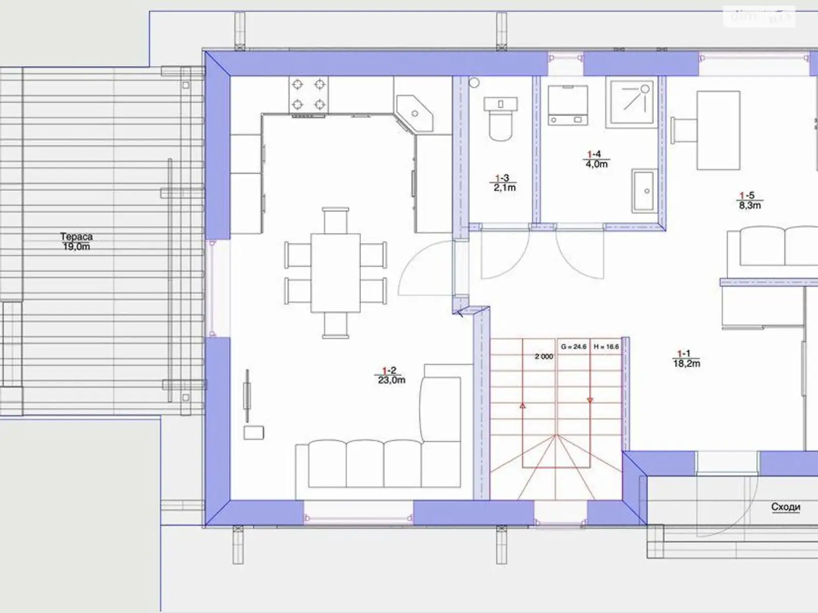 Продається будинок 2 поверховий 120 кв. м з каміном - фото 2