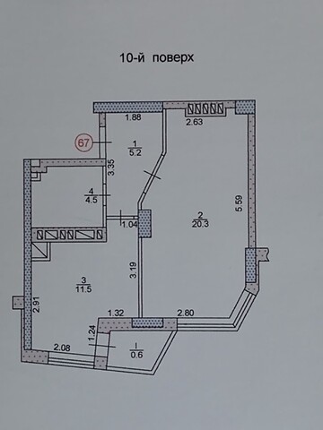 Продается 1-комнатная квартира 42 кв. м в Тернополе, пл. Героев Евромайдану