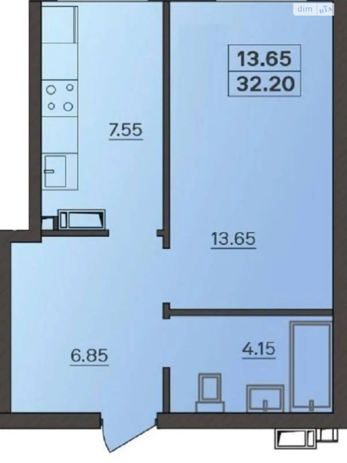 Продается 1-комнатная квартира 32 кв. м в Одессе, ул. Марсельская