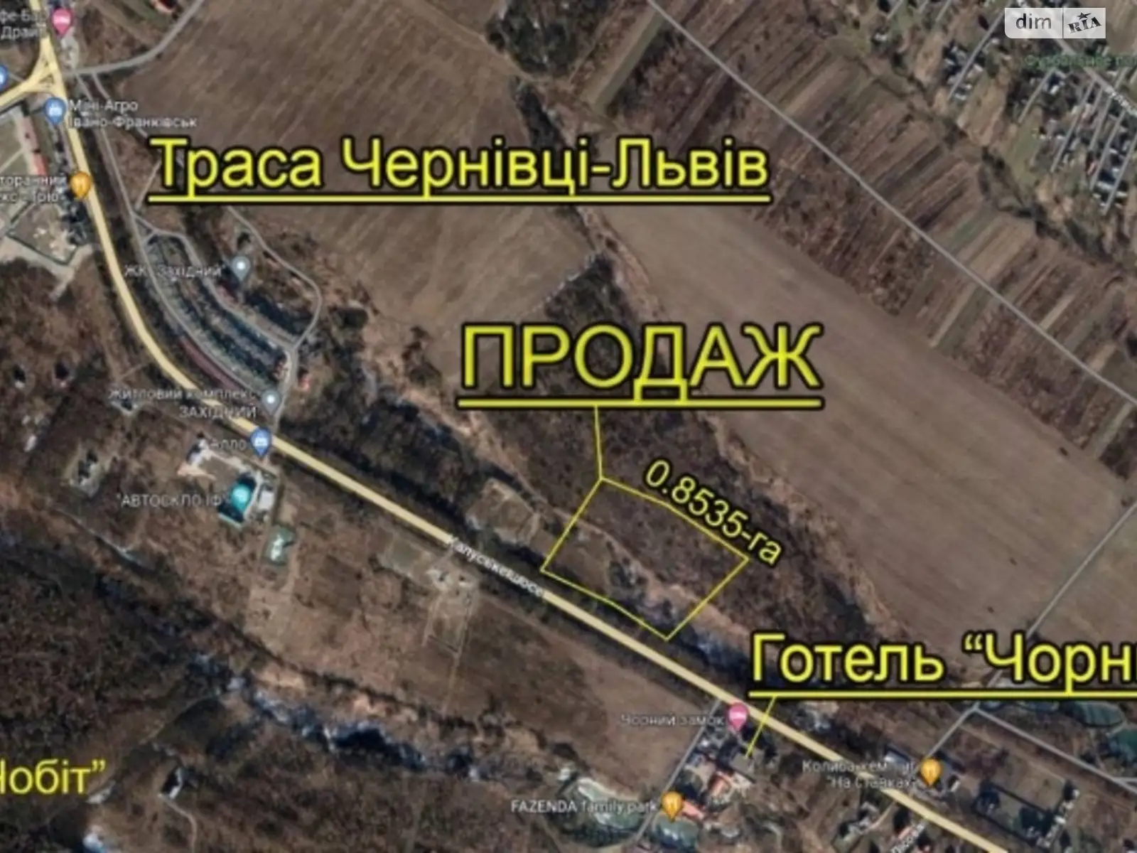 Продається земельна ділянка 85 соток у Івано-Франківській області, цена: 212500 $