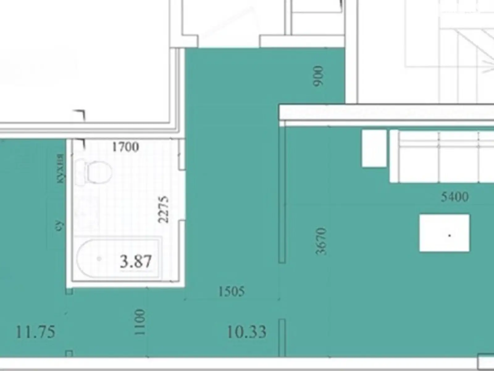 Продается 1-комнатная квартира 56.9 кв. м в Одессе, ул. Жемчужная - фото 1