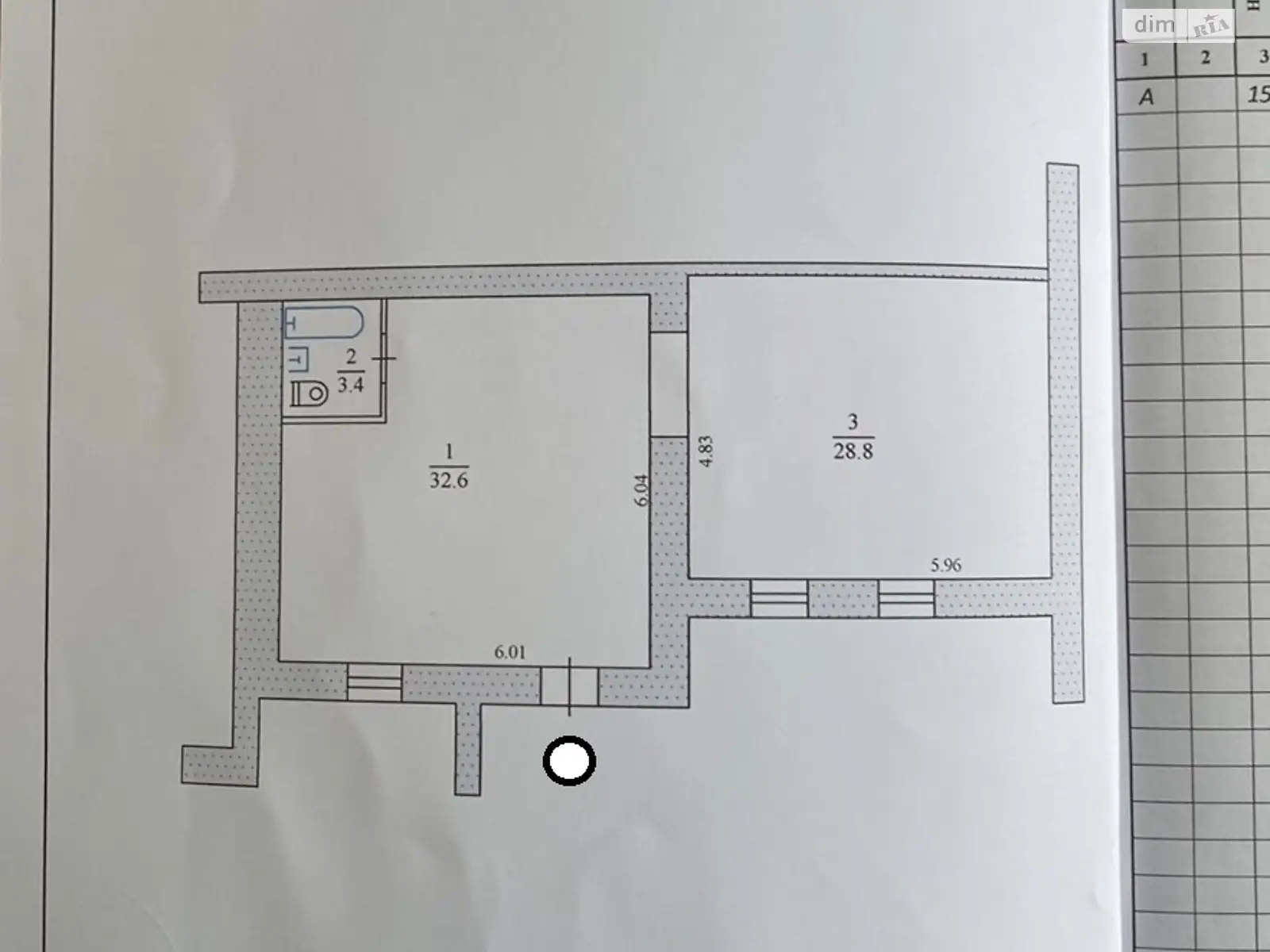 1-комнатная квартира 64 кв. м в Тернополе, ул. Героев Чернобыля