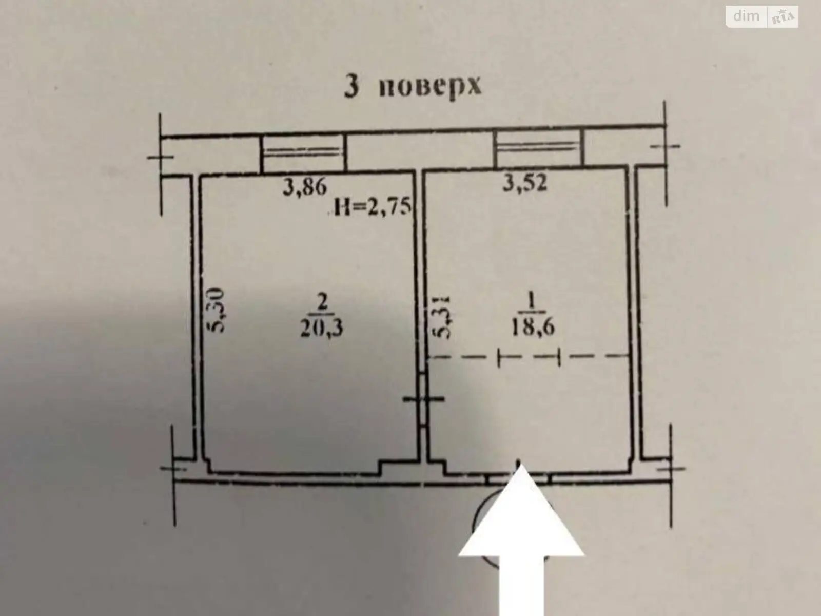 Продається 2-кімнатна квартира 37 кв. м у Одесі, вул. Різдвяна