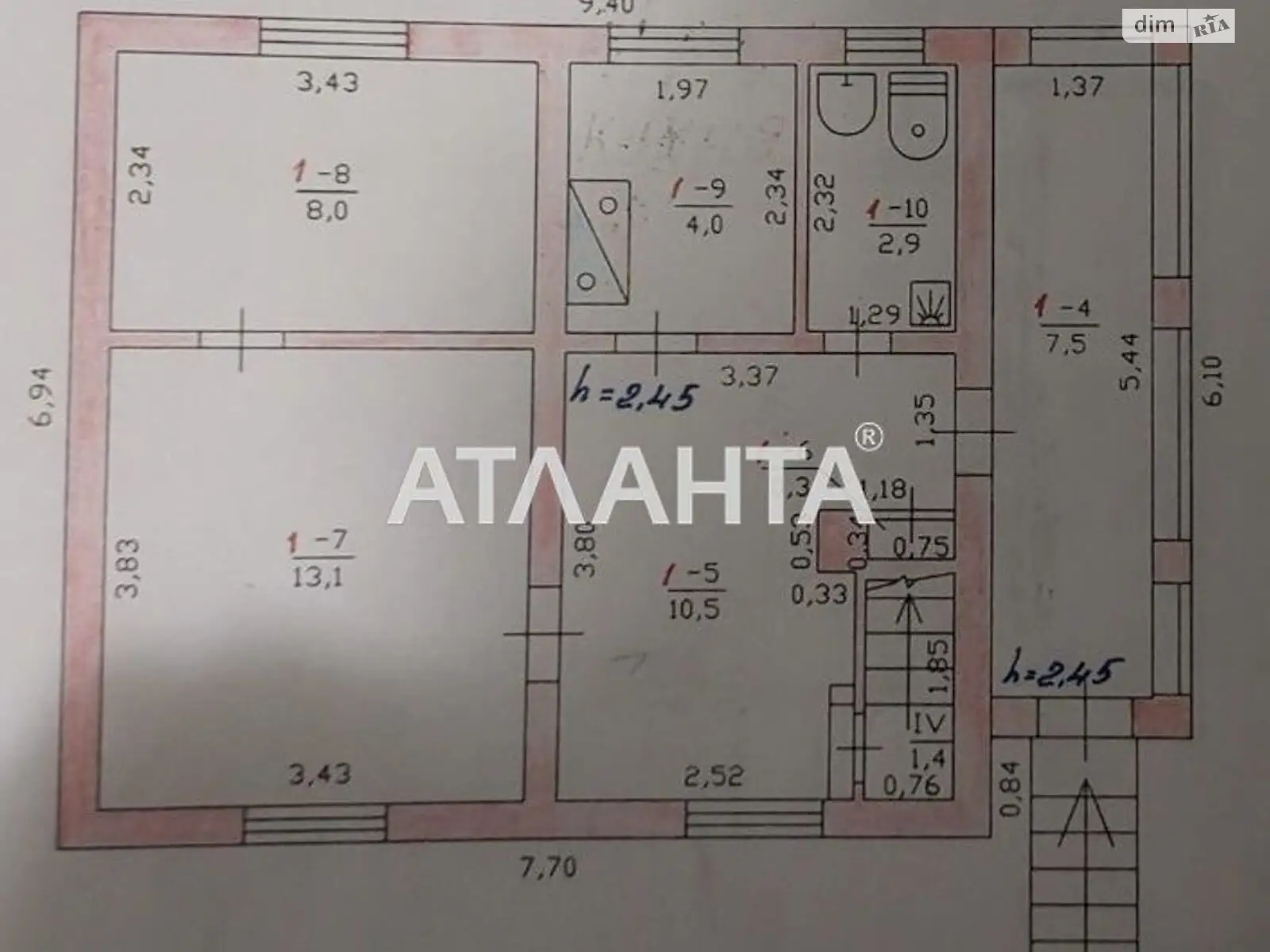 Продается дом на 2 этажа 170 кв. м с мансардой, цена: 58000 $