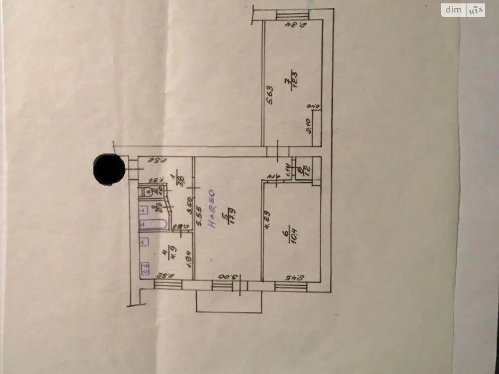 Продается 3-комнатная квартира 54 кв. м в Харькове, ул. Тринклера, 24 - фото 1