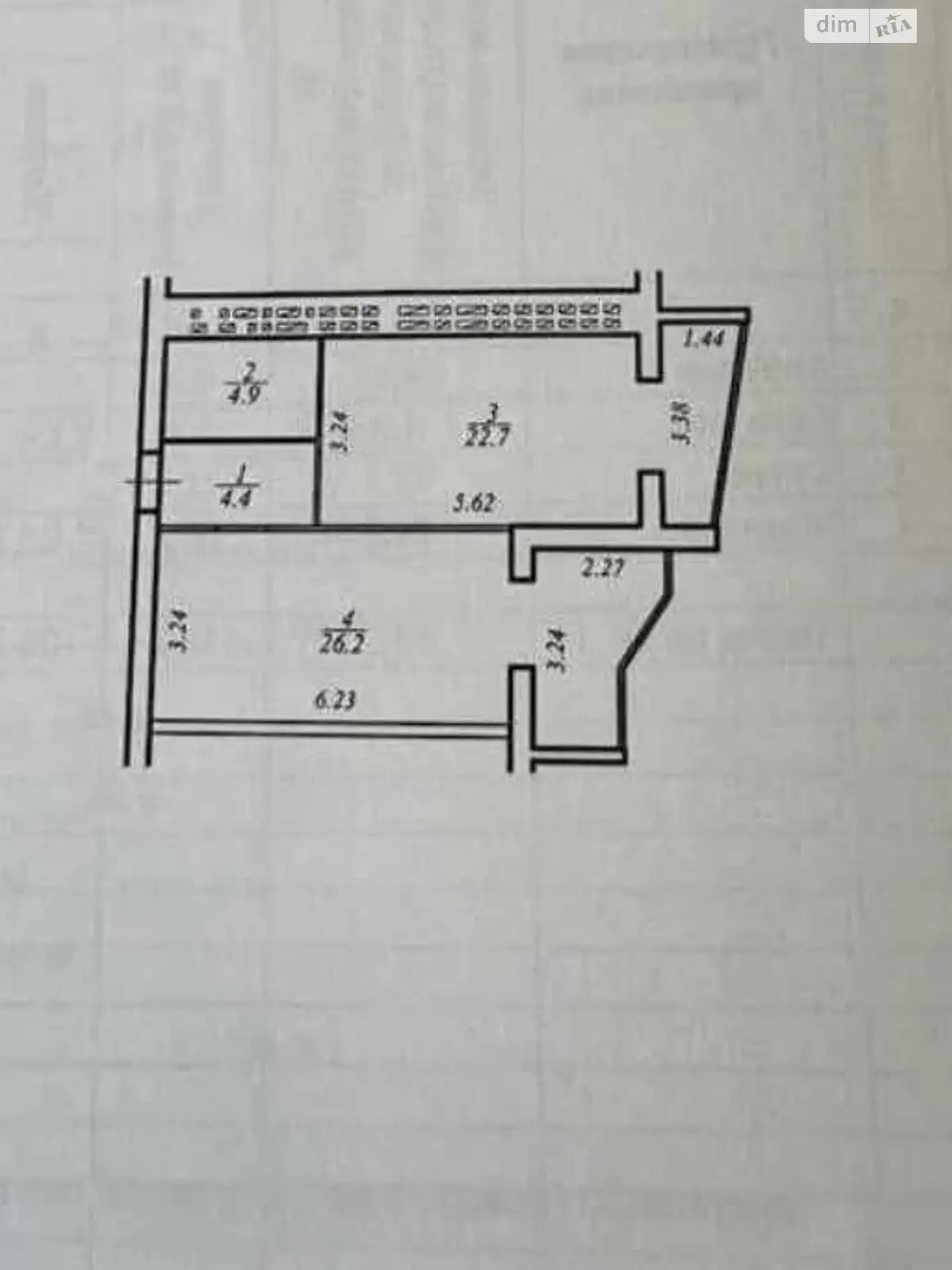 Продается 1-комнатная квартира 58 кв. м в Днепре, ул. Набережная Победы, 44