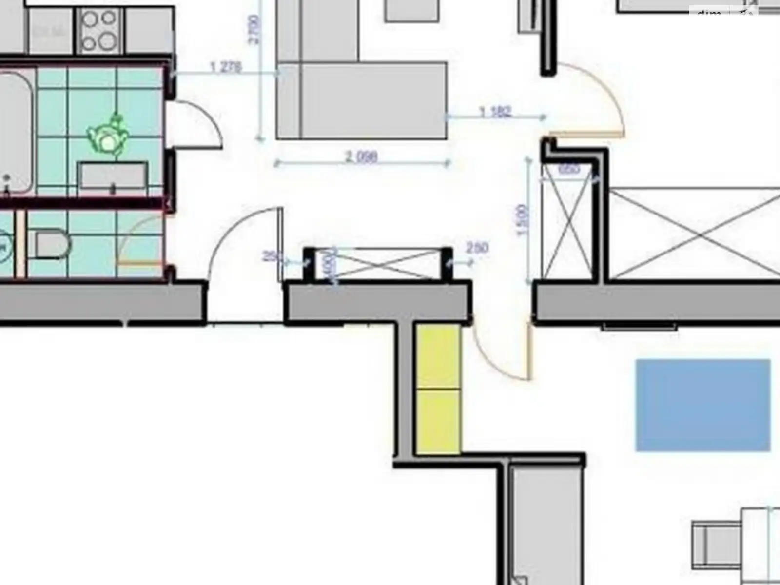 Продається 3-кімнатна квартира 88 кв. м у Харкові, вул. Семінарська, 46