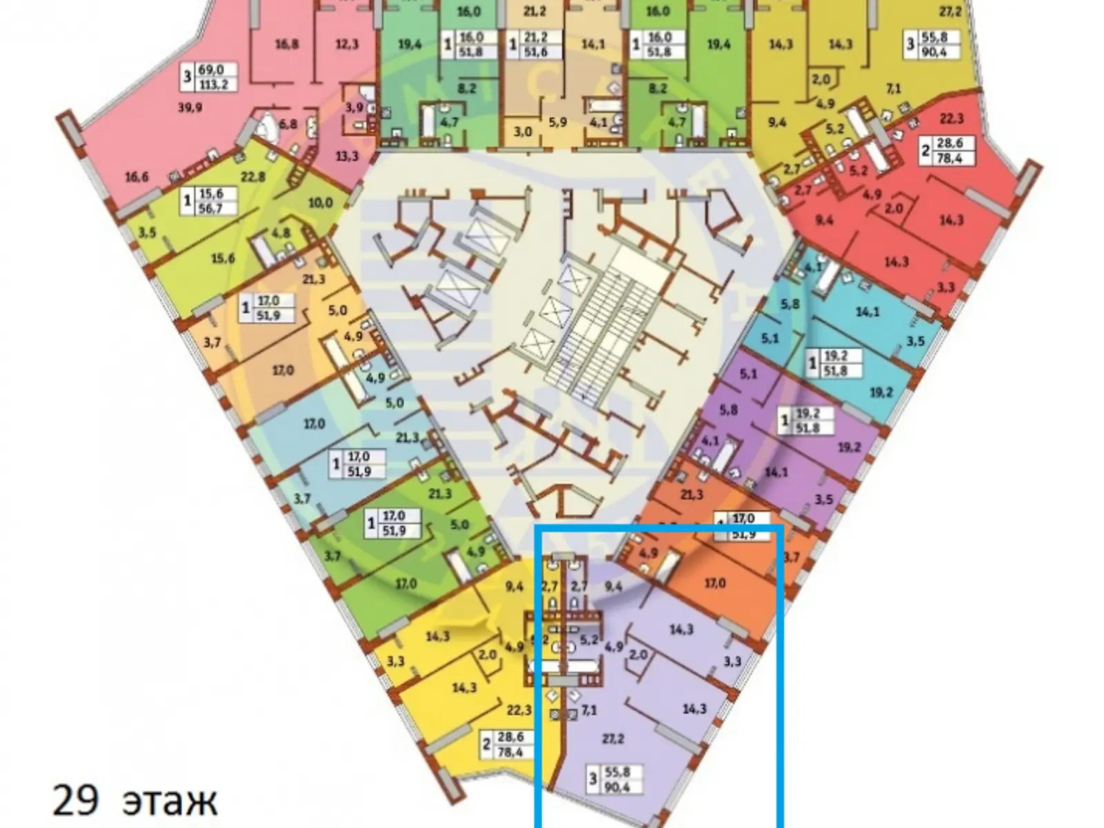 Продается 3-комнатная квартира 91 кв. м в Киеве, просп. Берестейский(Победы), 11