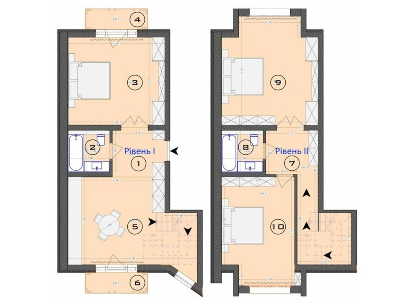 Продається 3-кімнатна квартира 117.5 кв. м у Броварах, цена: 88346 $