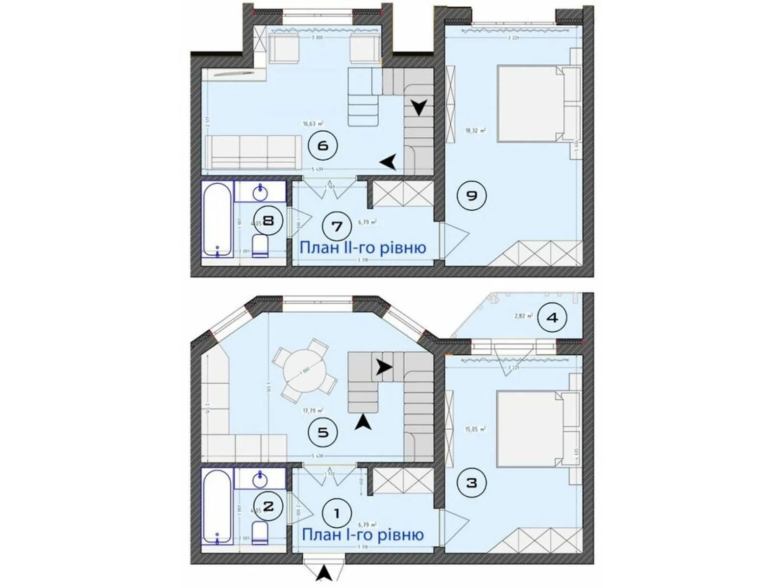 Продается 3-комнатная квартира 91.73 кв. м в Броварах, ул. Фельдмана, ул. Спорти