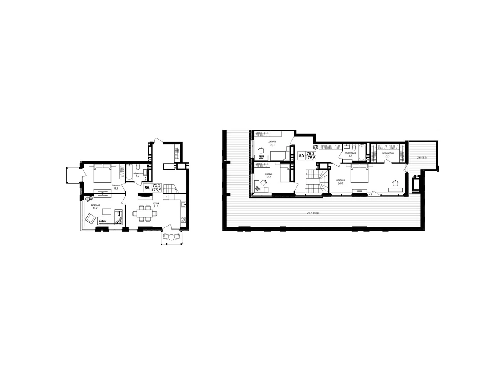 Продается 5-комнатная квартира 174.5 кв. м в Виннице, пер. Кирпичный, 12