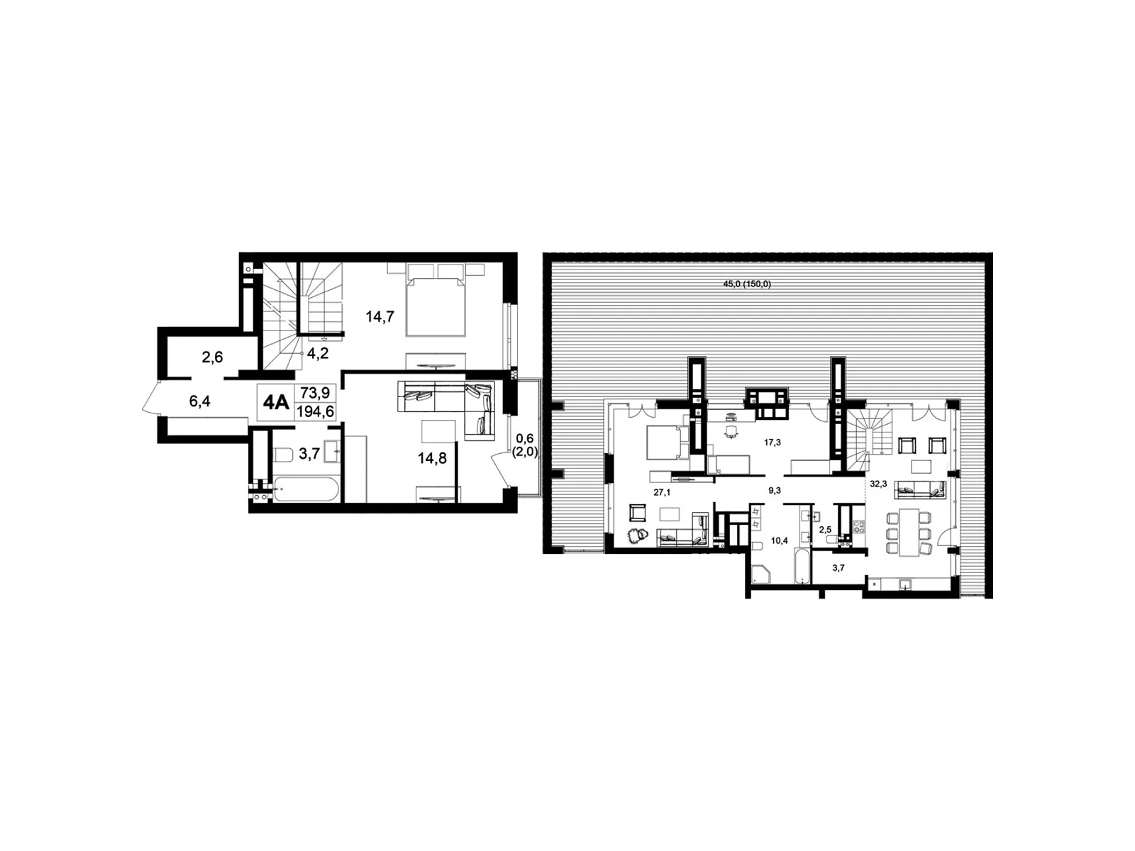 Продается 4-комнатная квартира 194.6 кв. м в Виннице, пер. Кирпичный, 12