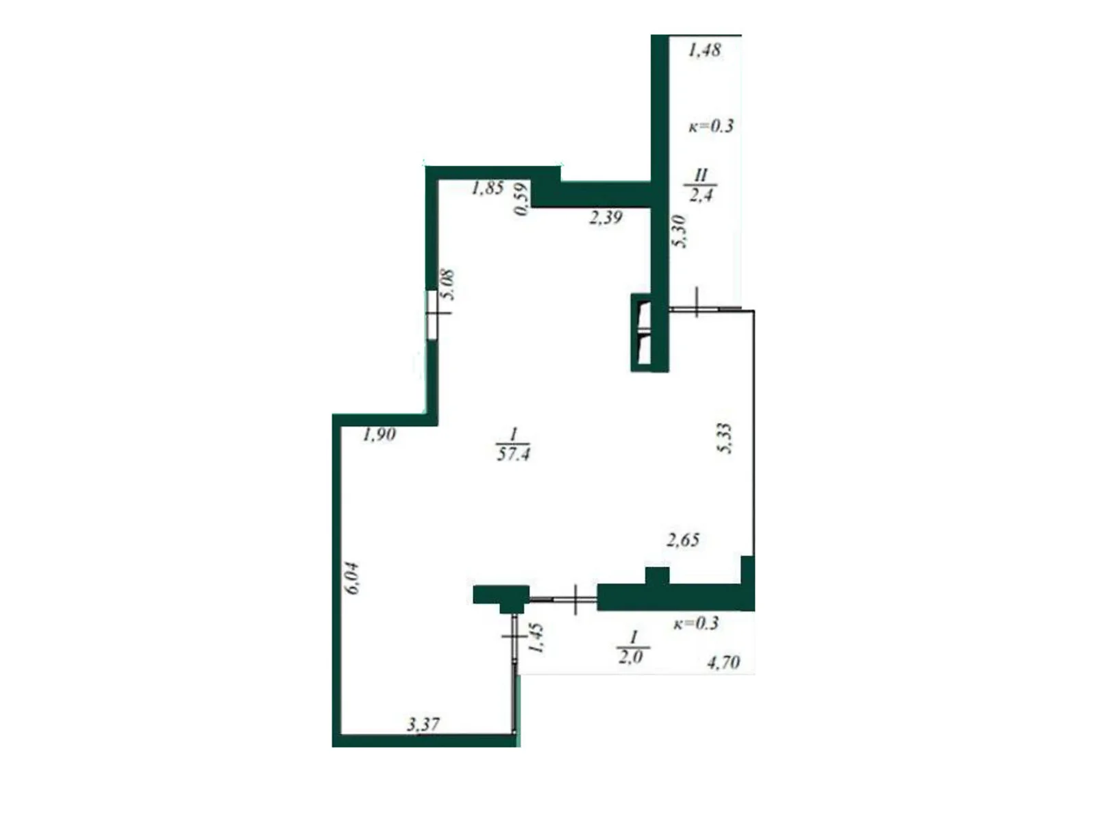 Продается 2-комнатная квартира 61.8 кв. м в Днепре, ул. Европейская, 9а, 11, 5