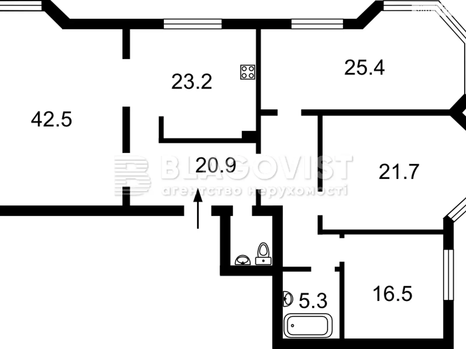 Продается 4-комнатная квартира 165 кв. м в Киеве, просп. Владимира Ивасюка, 24 - фото 1