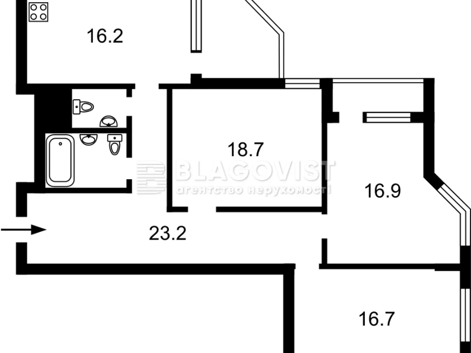 Продается 3-комнатная квартира 110 кв. м в Киеве, ул. Златоустовская, 25 - фото 1