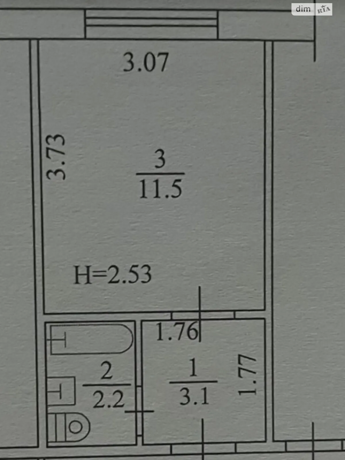 Продається 1-кімнатна квартира 21 кв. м у Харкові, бул. Івана Каркача - фото 1