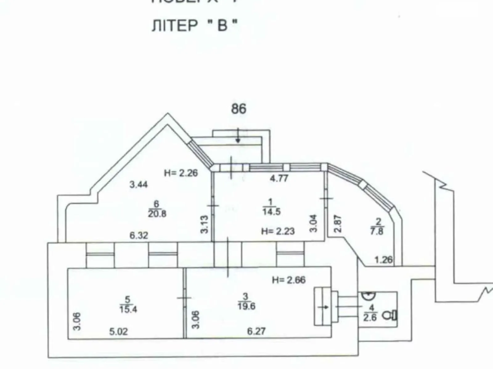 Продается 4-комнатная квартира 81 кв. м в Киеве, ул. Трехсвятительская, 11 - фото 1