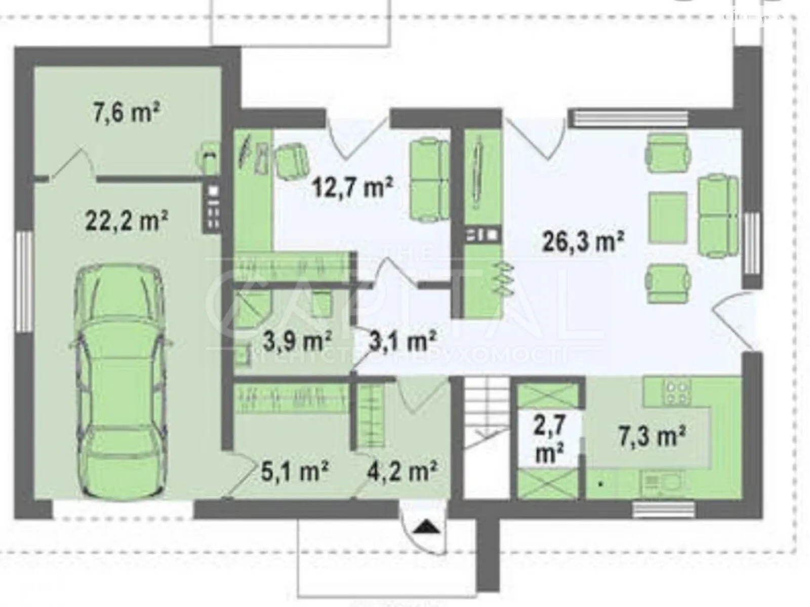 Продается дом на 2 этажа 109 кв. м с беседкой - фото 2