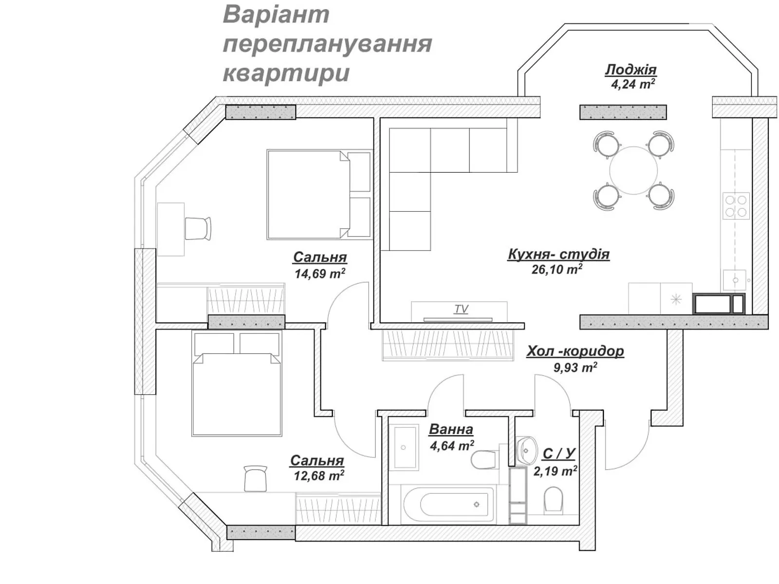 Продається 2-кімнатна квартира 75 кв. м у Києві, вул. Золотоустівська, 25А