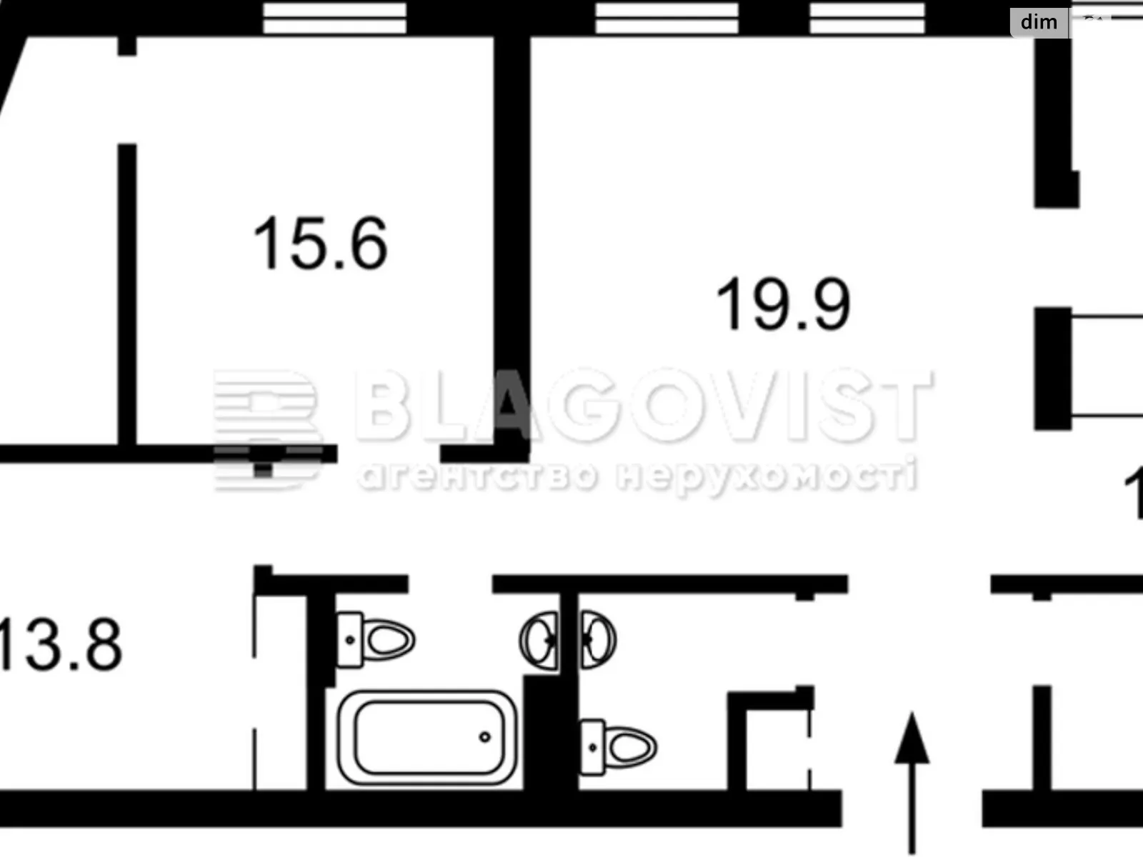 Продается 3-комнатная квартира 97 кв. м в Киеве, ул. Богдановская, 7Б