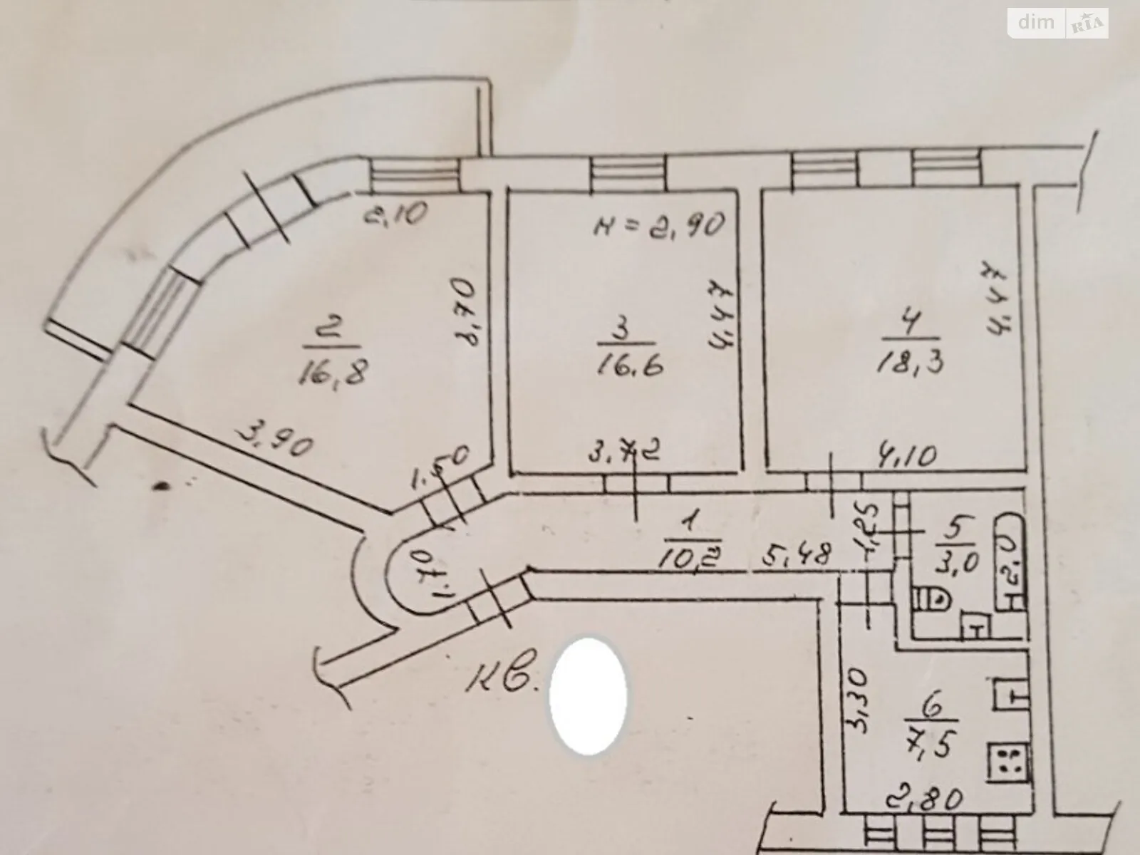 Продается 3-комнатная квартира 72 кв. м в Одессе, ул. Садиковская - фото 1