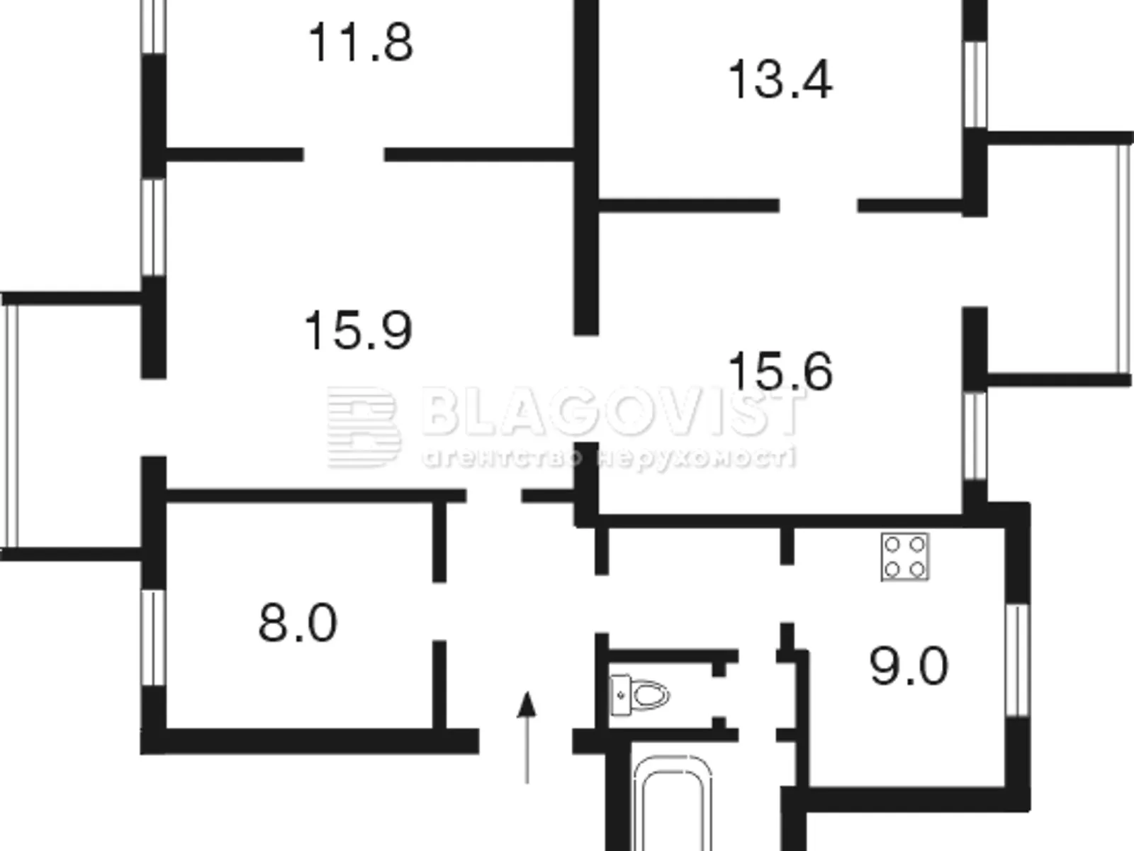 Продается 5-комнатная квартира 87 кв. м в Киеве, ул. Левандовская(Анищенко), 5 - фото 1