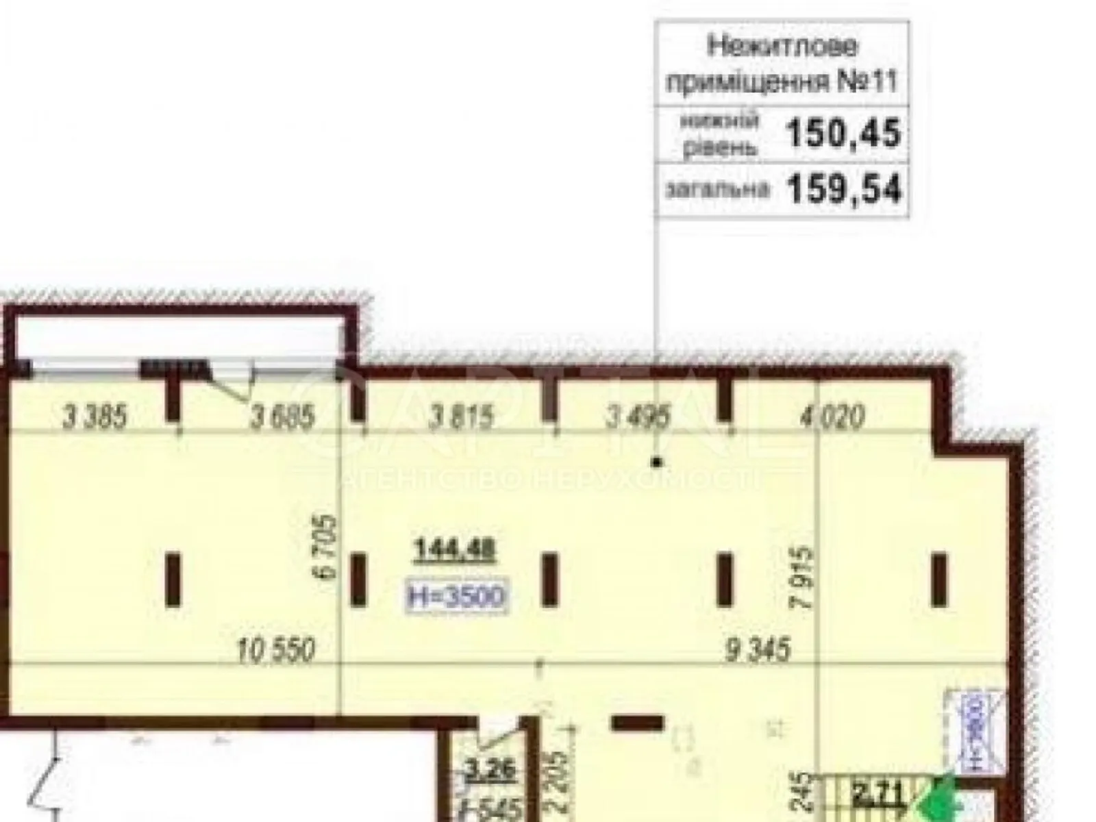 Продается помещения свободного назначения 161 кв. м в 1-этажном здании, цена: 220000 $