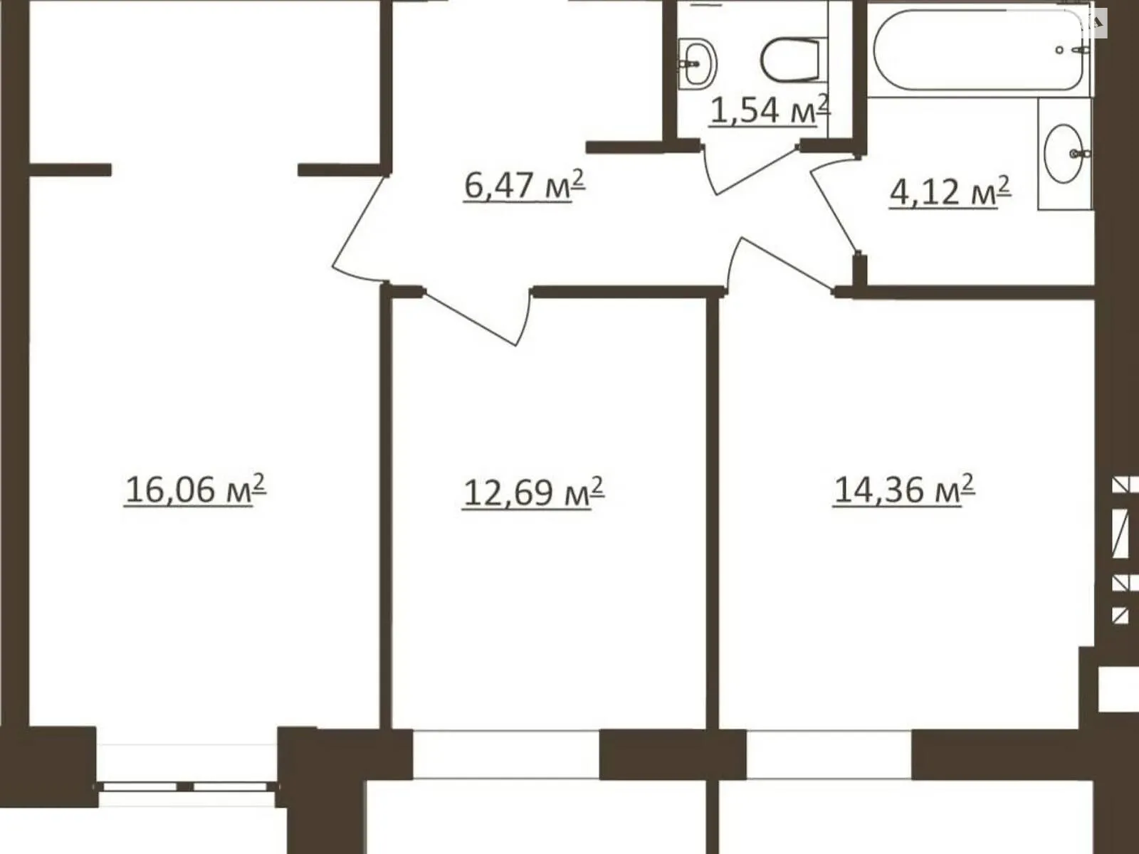 Продается 2-комнатная квартира 55.24 кв. м в Одессе, ул. Академика Сахарова - фото 1