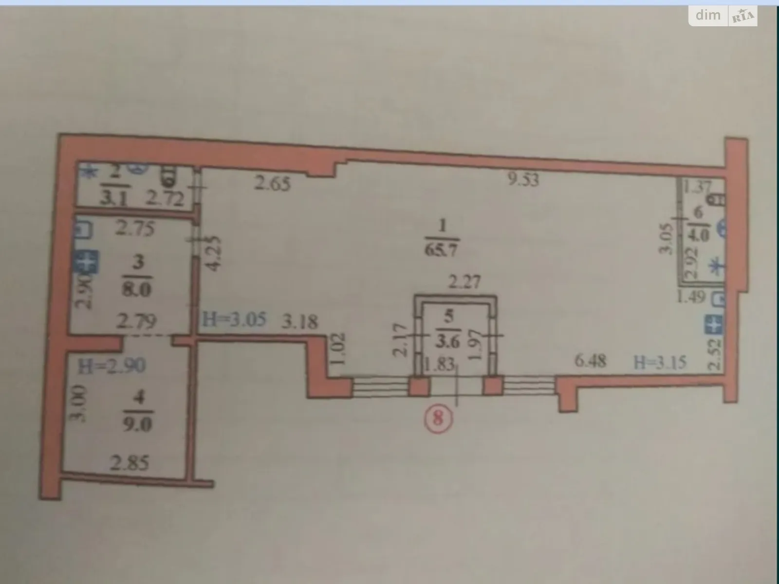 Продается часть дома 94.8 кв. м с камином, цена: 71500 $ - фото 1